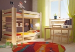 Набор мебели для детской комнаты из массива натурального дерева